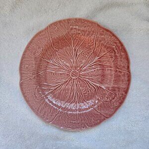 NWOT Bordallo Pinheiro Pink Cabbage Design 12" Diameter Platter/Charger